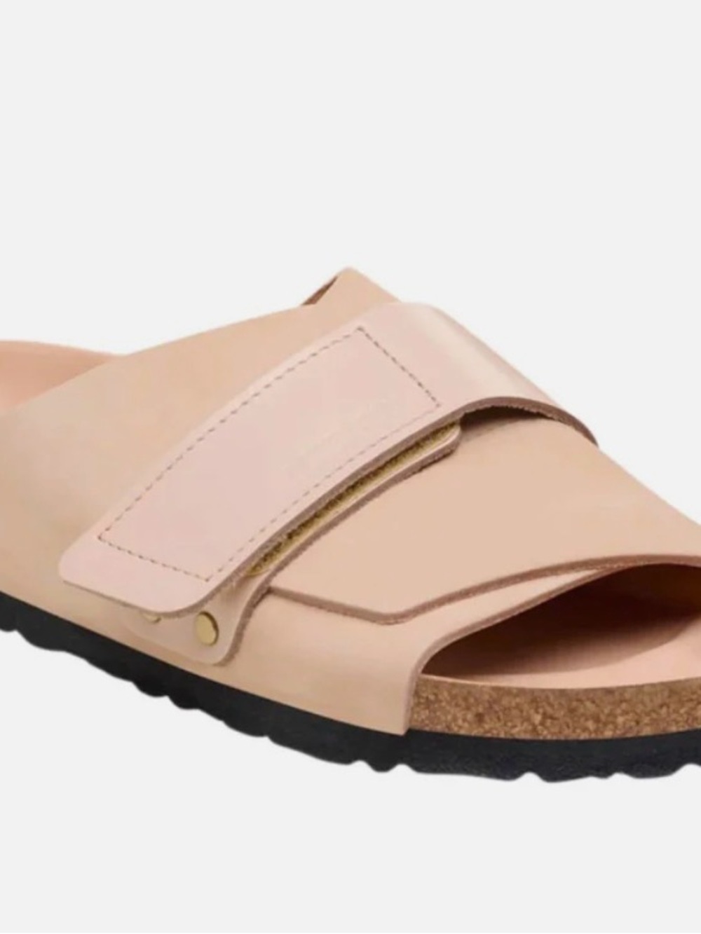 Birkenstock Kyoto Beige Single-Strap Adjustable Slide 41/US10-10.5 IMMACULATE